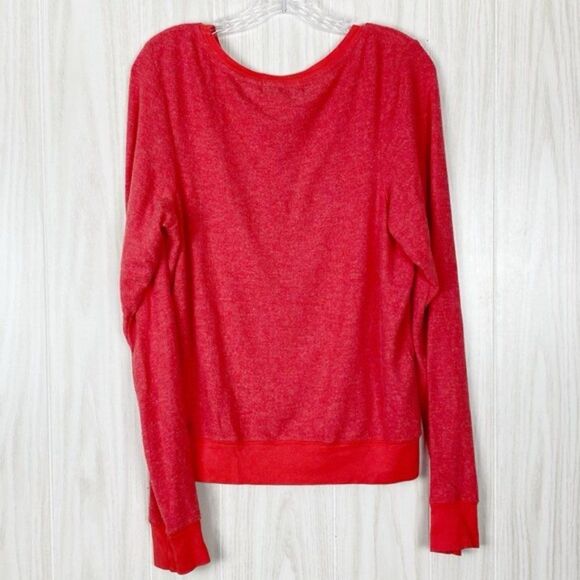 Wildfox | Gold Glitter Heart Red Pullover Jumper Size Small - Picture 2 of 5